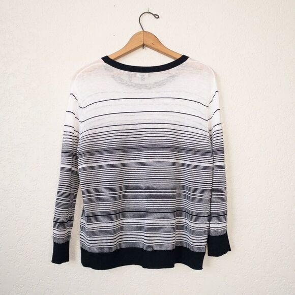 NWOT Theory Rainee P Prosecco Semi-Sheer Sweater‎ Size Large - Picture 6 of 6